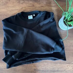 TNA Black cozyfleece Crewneck Sweatshirt